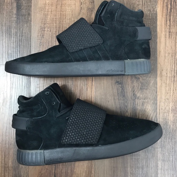 Adidas Originals Tubular Invader Black Size 12 - Picture 4 of 6